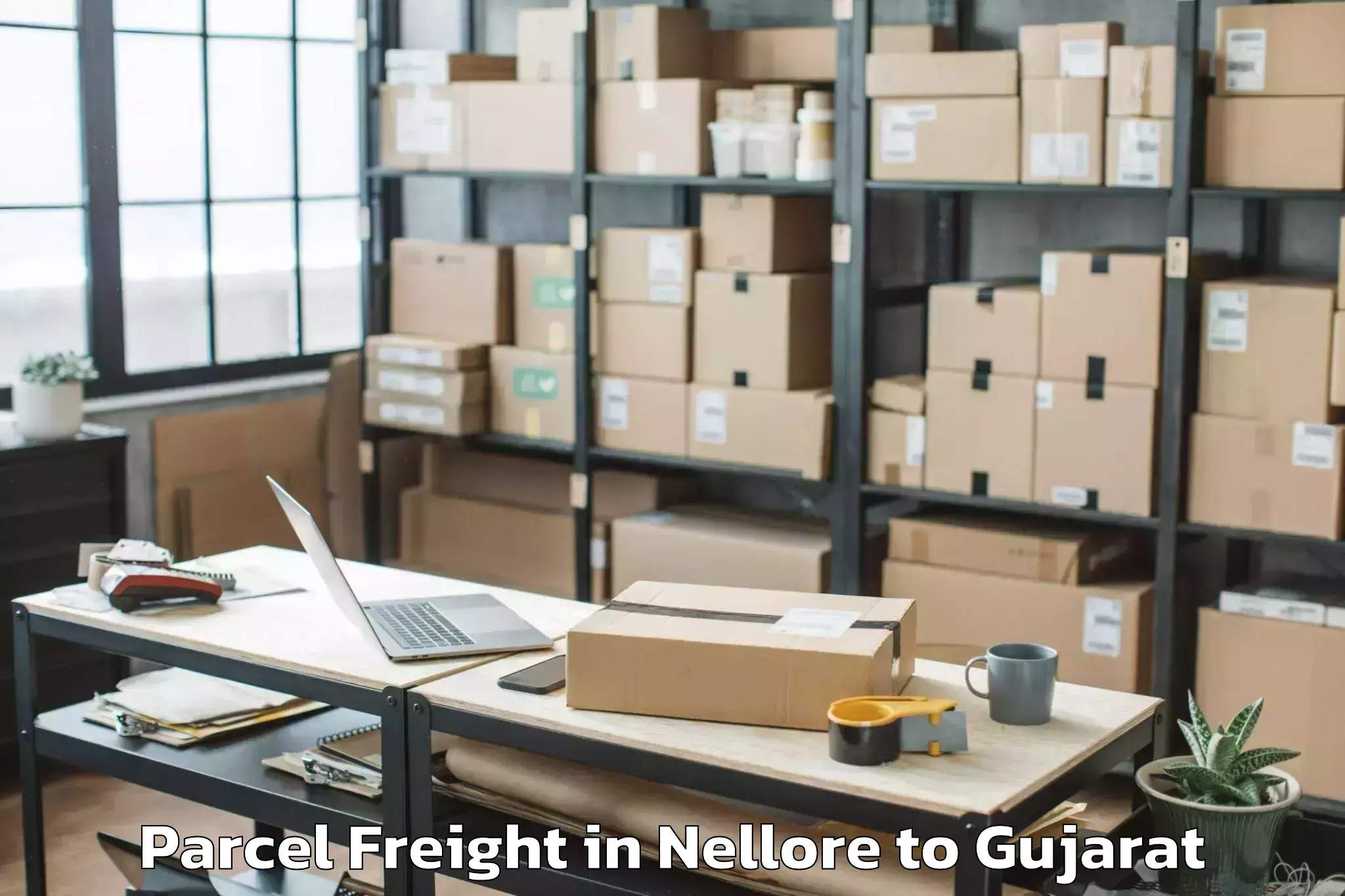 Book Nellore to Deendayal Port Trust Parcel Freight